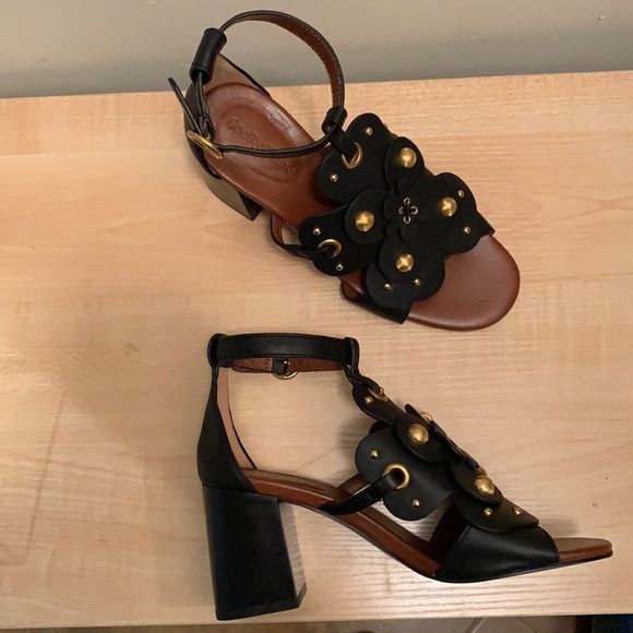 See By Chloe Haya High-Heel Black Sandal - New - Picture 3 of 9